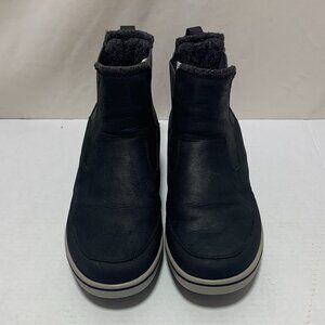 Helly Hansen Slip-On Black Waterproof Leather Ankle Boot US Size  10.5